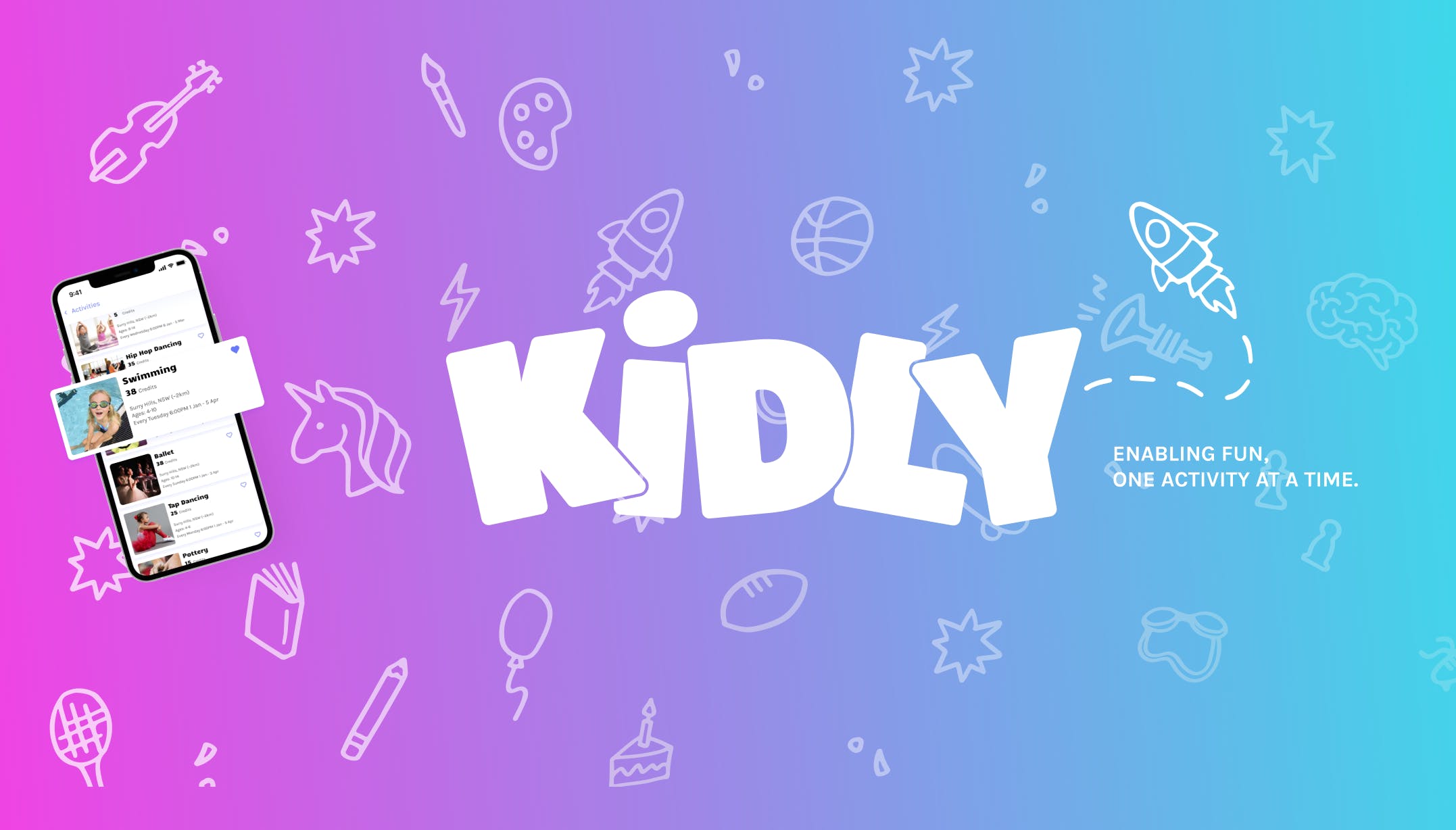 Kidly - Find And Book Kids Activities In Sydney Brand Kit And Logos