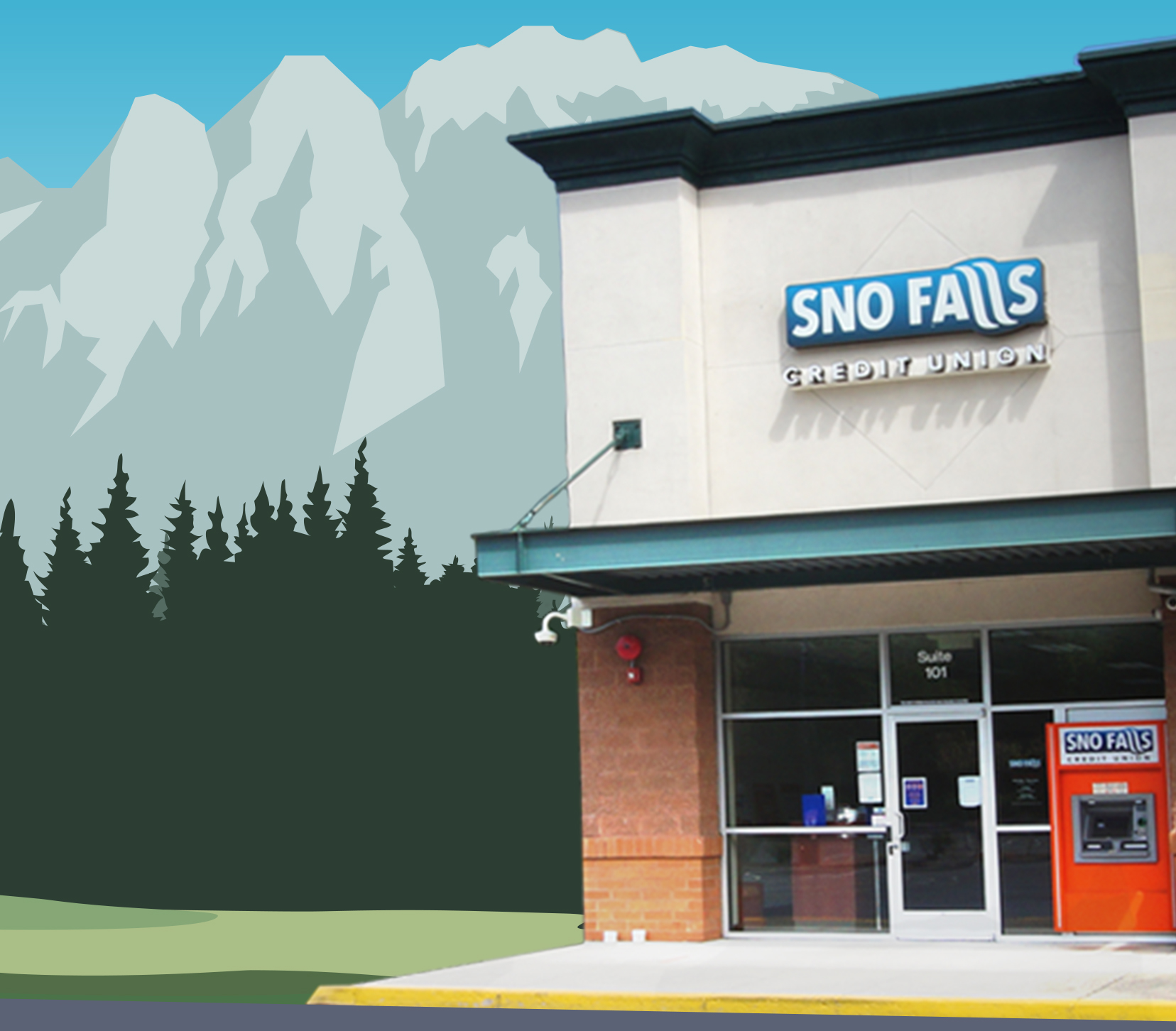 Sno Falls Credit Union Brand Kit And Logos