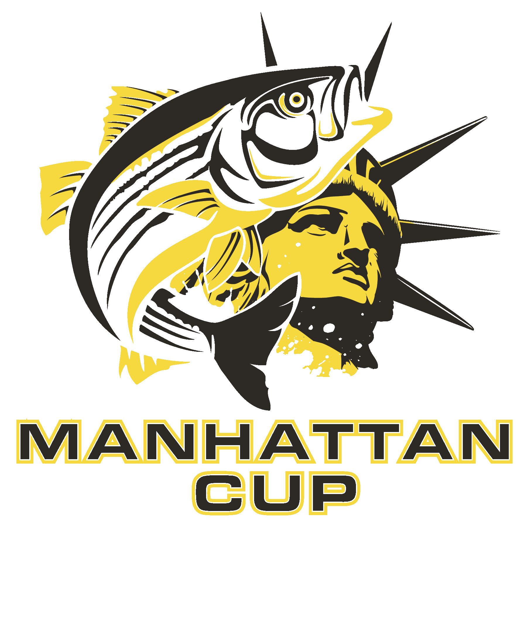 The Annual Manhattan Cup | Striped Bass Charity Fishing Tournament In NYC Brand Kit And Logos