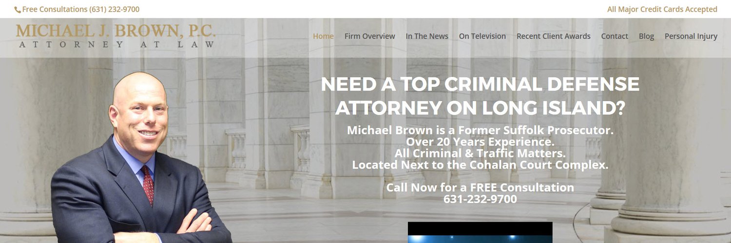 Michael J. Brown PC Lawyer | #① Suffolk County Criminal Defense & Personal Injury Attorney Brand Kit And Logos