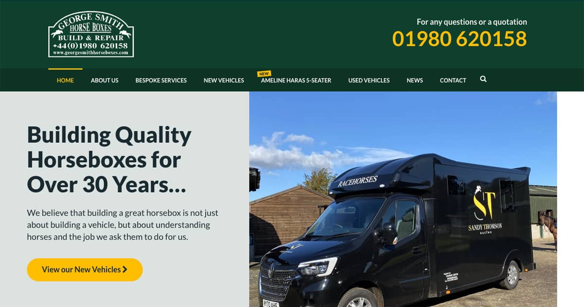 George Smith Horseboxes | Quality New And Used Horseboxes Brand Kit And Logos