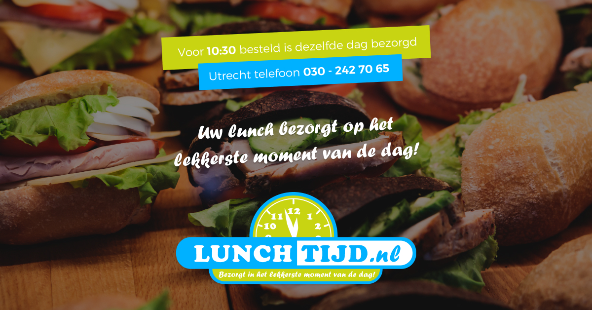 Verse Lunch Bezorgd In Houten En Utrecht | Lunchtijd Brand Kit And Logos