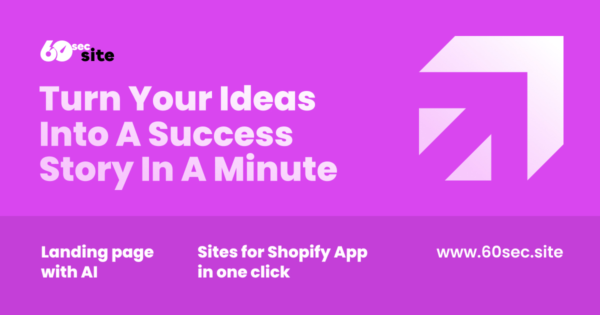 60sec.site Brand Kit And Logos