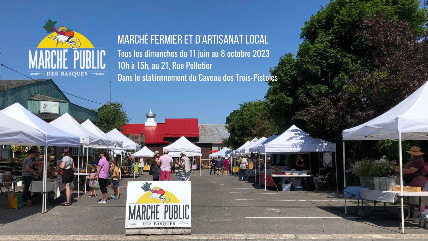 Marché Public Des Basques - Marché Fermier & Artisanat Local Brand Kit And Logos