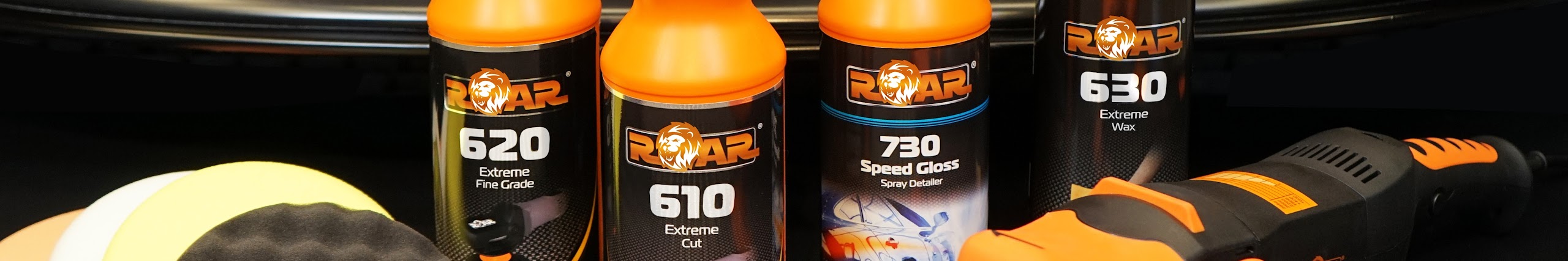 Roar Advanced Finishing Ltd | Automotive Refinishing Products Brand Kit And Logos